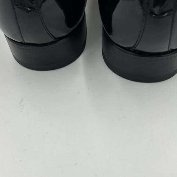 Santoni Men\'s Patent leather Black Men\'s Oxfords. Size 10. Worn once .